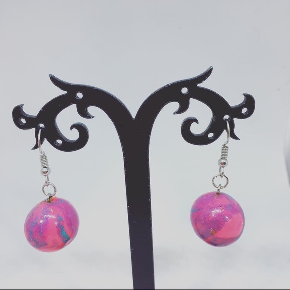 Unique Handmade Polymer Clay Earrings - Picture 2 of 4